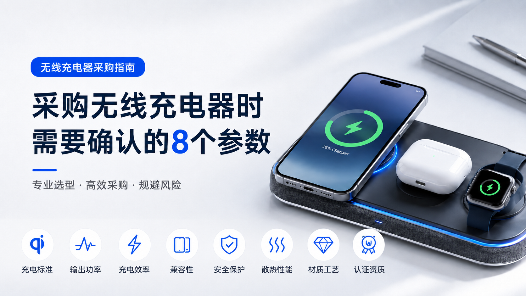 采购无线充电器时需要确认的8个参数|无线充电器采购指南